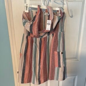 Striped Multicolor Sleeveless Dress